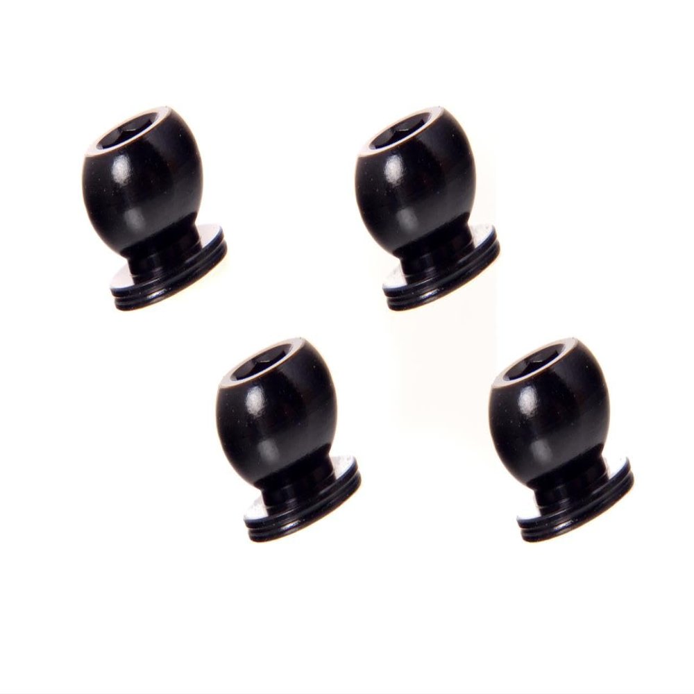 6mm Aluminum Balls Black (4pcs): MTC2R/MTC3 / Mugen Seiki / A2817