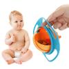 Berry President Magic Bowl 360 Degree Rotation Spill Resistant Gyro Bowl with Lid For Toddler Baby Kids Childre (Blue) view 3