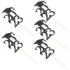 Gadpiparty 25pcs Graduation Cake Decoration Picks Fun Cupcake Toppers for Graduates Elegant Cake Ornaments for Parties Celebrations Desserts for Graduation Season Festivities view 1