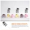Gadpiparty 25pcs Graduation Cake Decoration Picks Fun Cupcake Toppers for Graduates Elegant Cake Ornaments for Parties Celebrations Desserts for Graduation Season Festivities view 4