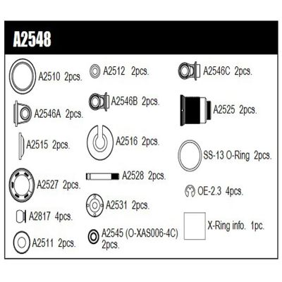 Mugen Seiki Shock Set (1 Pair): MTC2R