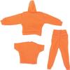 1/12 Scale Figure Doll Clothes, Scale Male Clothes,Men's Hoodie Pants Trousers Clothing Top+Pants+Hoody Outfit Costume for 6inch Male Action Figure Body Doll (Orange) view 1