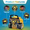 MOBIUS Toys Motor Engine Playset - Large Truck Mechanic Build & Repair Toy with Lights, Sounds & Tools - Educational Take Apart Engine Model for Kids Ages 3-7 - STEM Learning Gift, Yellow Edition view 2