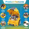MOBIUS Toys Motor Engine Playset - Large Truck Mechanic Build & Repair Toy with Lights, Sounds & Tools - Educational Take Apart Engine Model for Kids Ages 3-7 - STEM Learning Gift, Yellow Edition view 3