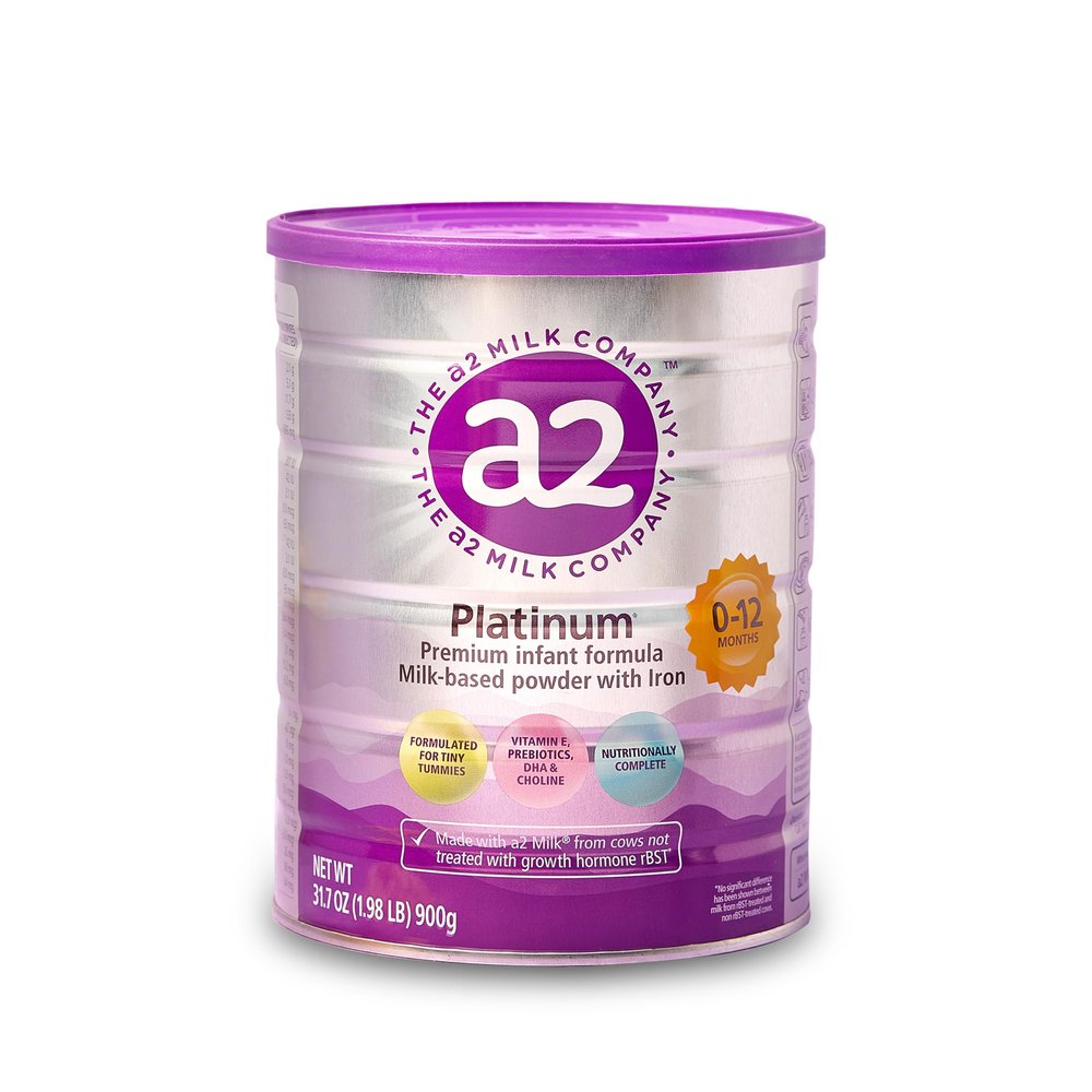 a2 Platinum Premium Infant Formula for Babies Ages 0-12 Months, Whole Milk Powder-Based Formula with Iron, Nutritionally Complete, Made with Pure and Natural a2 Milk, 31.7- oz Can