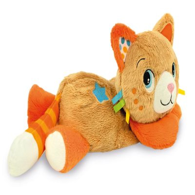 Clementoni - 17771 - Kitty Cat - Spinning Plush Toy - Multisensory Game, Music Game, Baby Toy 0 Months, With Soothing Music And Rhythmic Movements To Calm, Interactive Plush Toy