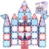 Little Pi Frozen Magnetic Tiles 3 Year Old Girl Gifts 5 Year Old 4 Year Old Girl Birthday Gifts Princess Toys Magnet Tiles Building Blocks Castle Age 3 4 5 6 7 8 view 1
