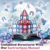 Little Pi Frozen Magnetic Tiles 3 Year Old Girl Gifts 5 Year Old 4 Year Old Girl Birthday Gifts Princess Toys Magnet Tiles Building Blocks Castle Age 3 4 5 6 7 8 view 4