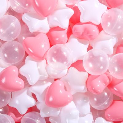 Heopeis Ball Pit Balls 100 Pink Ocean Balls for Babies Ball Pit Kids Play Tents,Children Soft Plastic Pool Balls for Birthday Decorations Parties Playground Toys
