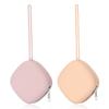 AULEGE Silicone Pacifier Holder Case, Baby Binky Silicone Cover Pouch, Silicone Pacifier Storage Case for Diaper Bag, 2 Pack (Blush, Dusty Lilac) view 1