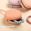 AULEGE Silicone Pacifier Holder Case, Baby Binky Silicone Cover Pouch, Silicone Pacifier Storage Case for Diaper Bag, 2 Pack (Blush, Dusty Lilac) view 4