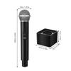 ibasenice Simulation Microphone Toy with Square Mic Flag Prop for Kids Stage Play Cosplay Parties and Speech Practice 9.65 Inch Portable Plastic Fake Microphone view 4