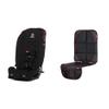 Diono Radian 3R, 3-in-1 Convertible Car Seat, Rear Facing & Forward Facing, 10 Years 1 Car Seat, Slim Fit 3 Across, Jet Black and Diono Ultra Mat Complete Back Seat Upholstery Protection view 1