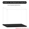 Acrylic Display Case for #75810,3/2mm Dustproof Waterproof Protection Storage Box for Fans (Transparent)(2mm) view 2