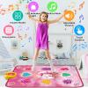 maysida Unicorn Dance Mat Toys for 3-12 Year Old Girls, Dance Pad with LED Lights, Built-in Music, 6 Game Modes, Electronic Dancing Mat as Christmas Birthday Gift for 3 4 5 6 7 8 9+ Girls (Pink) view 4