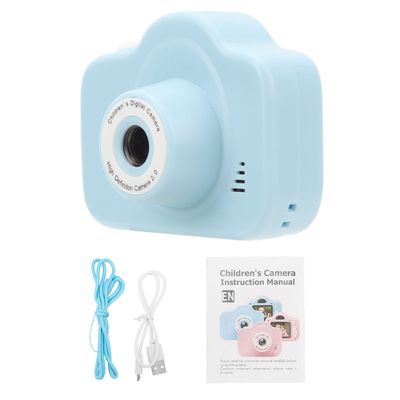 Kids Camera for Toddler, 2.0 Inch Screen 2000W HD Dual Camera Rechargeable Digital Camera, with MP3 Function, Christmas Birthday Children Toddler (Blue)