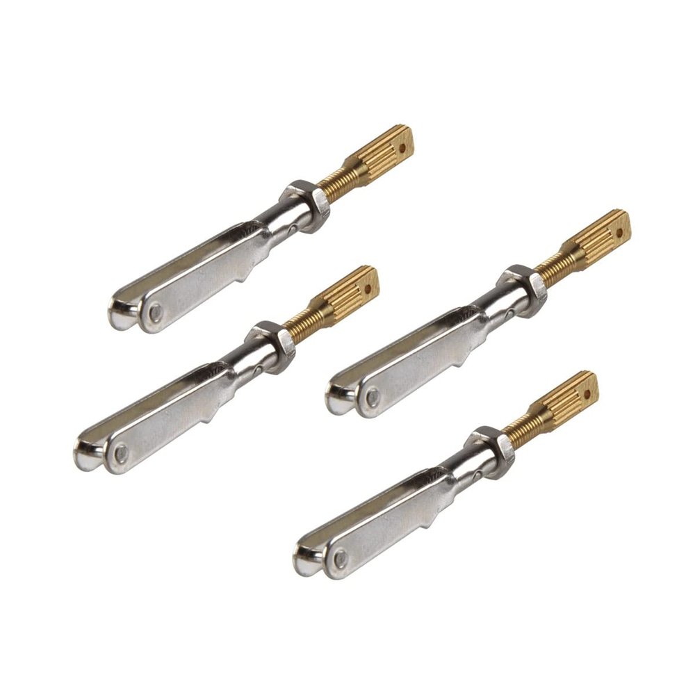 ZHIPAIJI RC Airplane Part, 10 Pcs M2/M3 RC Model Iron Metal Clevis Chuck Pull Rod Connector Coupler Screw Spare Parts for DIY RC Airplane Plane Aircraft Models Accessories (Color : M2)