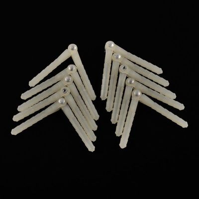 ZHIPAIJI RC Model Airplane Part, 10 pcs RC Model Plane Pin Hinge Diameter 2.5mm / 4.5mm Plastic Pin Hinge Repalcement for RC Airplane Plane Model Fixing Wing Accessories (Color : 10 pcs D45xL68)