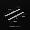 ZHIPAIJI RC Model Airplane Part, 10 pcs RC Model Plane Pin Hinge Diameter 2.5mm / 4.5mm Plastic Pin Hinge Repalcement for RC Airplane Plane Model Fixing Wing Accessories (Color : 10 pcs D45xL68) view 2
