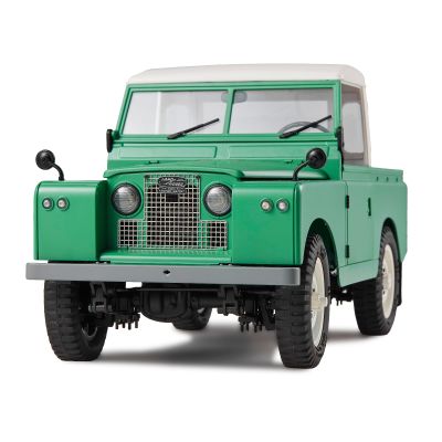 BEEZRC FMS 1/12 RC Crawler Land Rover Series II RC RTR 4WD 2.4G Model Car Hobby RC Crawler RC Cars Offroad RC Truck Remote Control Car with Transmitter LED Lights for Adults(Green)