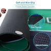 MBROS 94.5 x 47 Inch Professional Poker Mat Portable Rubber Foam Poker Table Top Layout Rectangular Poker Mat (Green,Blue) view 4