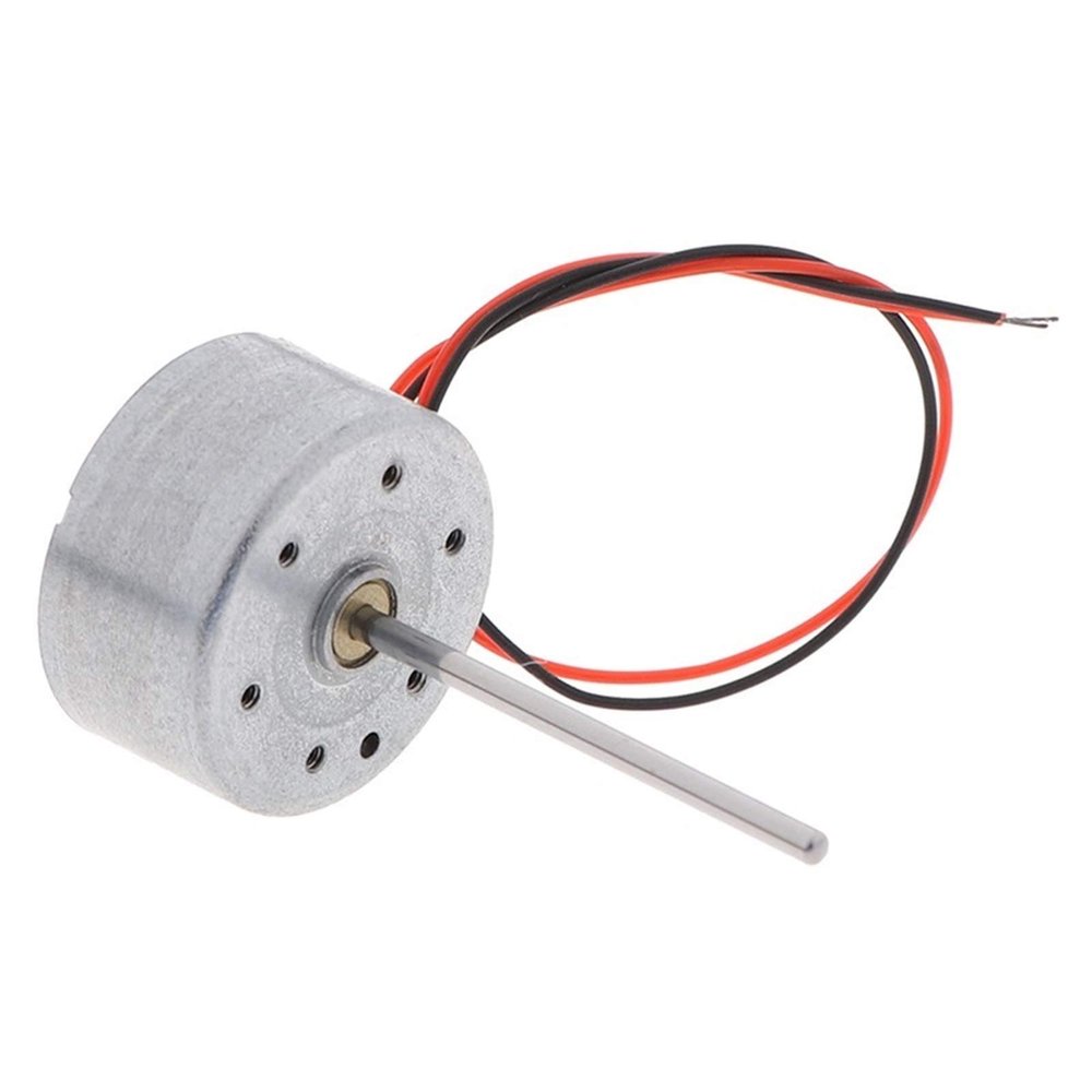 GTPBAO Power Science 3V-6V Low Voltage Starting 300 Mute Solar Motor, for DIY Making, DC Long Shaft, Engine Projects