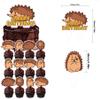 Hedgehog Birthday Party Supplies Cute Hedgehog Party Decorations Include HAPPY BIRTHDAY Banner Balloons Cake Topper Cupcake Toppers Cartoon Animals Birthday Party Decoration view 4