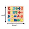 Wooden Puzzles for Toddlers, 2pack Alphabet Shape Puzzles for Kids Wooden Montessori Toddler Alphabet Number Shape for Kids 3 Years Old Boys & Girls view 2