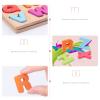 Wooden Puzzles for Toddlers, 2pack Alphabet Shape Puzzles for Kids Wooden Montessori Toddler Alphabet Number Shape for Kids 3 Years Old Boys & Girls view 3