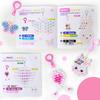 LORHAKI Bead Pets Kit, Art Craft Gift for Kids, Bead Animals Keychain, Art Craft Set for Beginners with Instructions, Pony Beads for Keychain Making Kit, DIY Jewelry Making Kit for Girls view 4