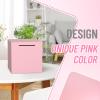 Adults Piggy Bank Must Break to Open, Unbreakable Stainless Steel Piggy Bank for Adults, Metal Savings Box for Cash Saving (Pink, 7.9 inch) view 4