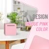 Adults Piggy Bank Must Break to Open, Unbreakable Stainless Steel Piggy Bank for Adults, Metal Savings Box for Cash Saving (Pink, 4.72 inch) view 4