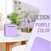 Adults Piggy Bank Must Break to Open, Unbreakable Stainless Steel Piggy Bank for Adults, Metal Savings Box for Cash Saving (Purple, 4.72 inch) view 4