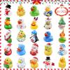 24 PCS Christmas Rubber Ducks,Baby Bath Toys Assorted Duckies,Christmas Party Favor for Kids,Christmas Style Design Ducks Toys for Christmas Stocking Stuffers,Baby Showers,Birthday Gifts(Christmas) view 1