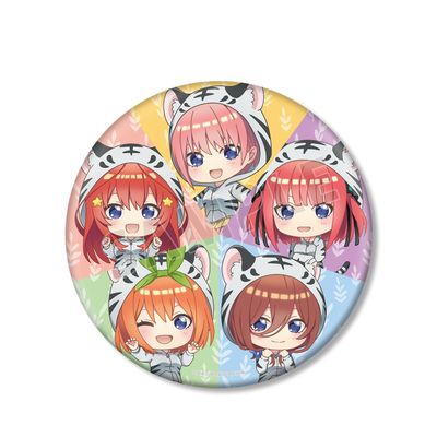 Bride of Quintuplets Tobu Zoological Park Collaboration Meeting Chibi Character Big Can Badge Ver.A