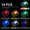 Pamvava Lights Bricks Kit LED Light Up, 14 Pieces 2x3 Classic Transparent Accessories Brick Set, Compatible with Major Brands view 2