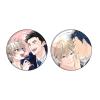 Rental Tama-chan 01 Keisuke Yazawa & Tama [Official & Illustrated Illustration] Can Badge Set of 2 view 1