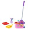 LeapFrog Clean Sweep Learning Caddy, Kids Mop and Broom Cleaning Toy Set for Ages 3-5, Pink view 2