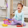 LeapFrog Clean Sweep Learning Caddy, Kids Mop and Broom Cleaning Toy Set for Ages 3-5, Pink view 4