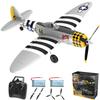 ANBURI RC Plane 4-CH RC Airplane  RC Airplane Ready to Fly Upgrade P47 Thunderbolt Remote Control Airplanes for Beginners Adult with Beginners with Xpilot Stabilization System, & One Key Aerobatic view 1