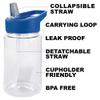 LOGOVISION Kids Tritan Plastic Water Bottle with Straw Lid and Handle, Reusable Tumbler for Toddlers, Unisex for Girls and Boys, 12oz, Dinosaur Walk view 4