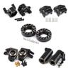 402g SCX10 II Brass Weights Set Diff Cover Steering Knuckles C Hub Link Mounts Clamping Lockouts with Wheel Counterweights for 1/10 RC Crawler AR44 Axial SCX10 Upgrades view 1