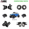 402g SCX10 II Brass Weights Set Diff Cover Steering Knuckles C Hub Link Mounts Clamping Lockouts with Wheel Counterweights for 1/10 RC Crawler AR44 Axial SCX10 Upgrades view 2
