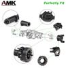 402g SCX10 II Brass Weights Set Diff Cover Steering Knuckles C Hub Link Mounts Clamping Lockouts with Wheel Counterweights for 1/10 RC Crawler AR44 Axial SCX10 Upgrades view 4