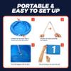 TOY Life Golf Game Set, 9 Holes Backyard Golf Bucket Game for Adults Family Kids, with Balls and Flag, Outdoor Indoor Backyard Practice Game for Beach, Yard, Camping and Lawn view 4