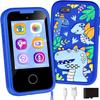 Kids Phone for Boys, Toddler Smart Phone for Girls 3 4 5 6 7 8 Years Old, Birthday Gift for Boys Age 3-8, Pretend Play Toy Phone, Fake Cell Phone with Games, MP3 Music Player(Blue) view 1