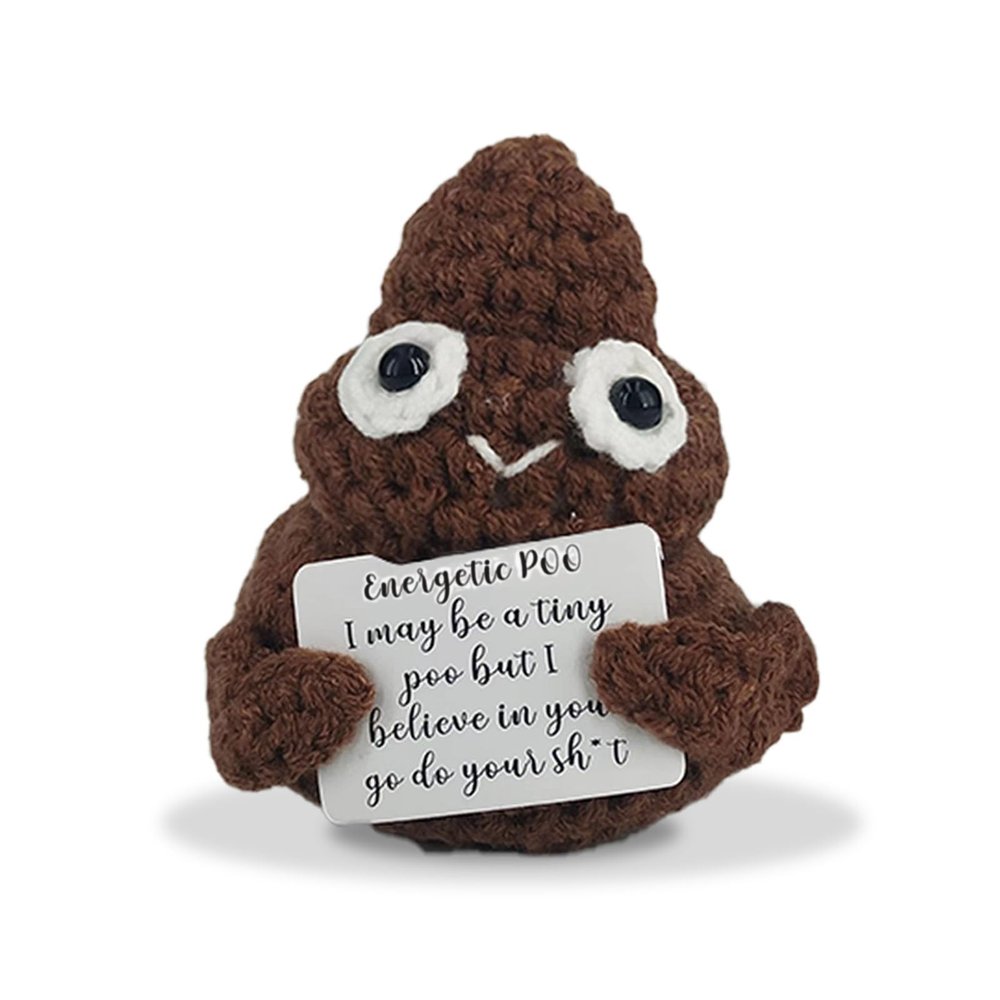 CARAFAST Funny Gifts Positive Mini Poop Cute and Funny White Elephant Gift Suitable for Birthday Christmas Gag Gifts (Fat)