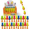IPIDIPI TOYS Jumpeez Jumping Rocket Poppers  24-Pack Spring Launcher Toys for Kids  Easter Basket Stuffers for Kids, Birthday Party Favors, Goodie Bag Stuffers, Easter Egg Fillers view 1