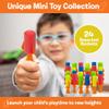IPIDIPI TOYS Jumpeez Jumping Rocket Poppers  24-Pack Spring Launcher Toys for Kids  Easter Basket Stuffers for Kids, Birthday Party Favors, Goodie Bag Stuffers, Easter Egg Fillers view 2