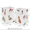 Sweet Jojo Designs Woodland Forest Animals Boy Girl Gender Neutral Unisex Collapsible Fabric Storage Cubes Foldable Bins Organizer Boxes Kids Baby Childrens Toys 2 Set - Animal Friends Bear Watercolor view 3